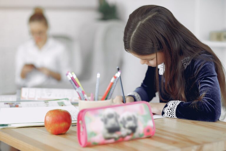 Fatsa'da okul, kurs ve ev dengesi: evde ders çalışan çocuk ve destek olan anne